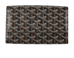 Goyard Herringbone Long Wallet, Leather, Black, 2*
